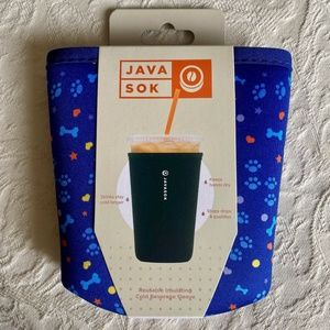 Sok-It I JavaSok I Paws & Bones I Iced Beverage Sleeve I Medium